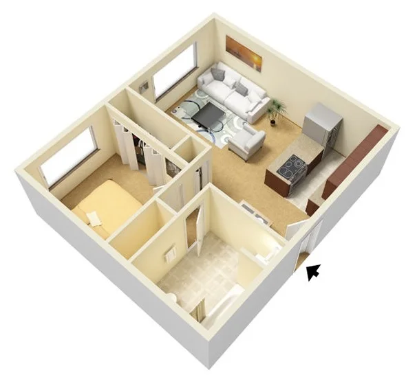 one bedroom